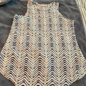 Athleta blue and white tank / tunic